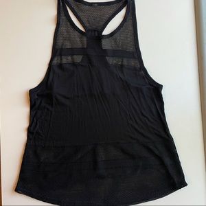 Alo Yoga Top Black Netting Sz: S